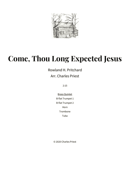 Come, Thou Long Expected Jesus (arr. Charles Priest)