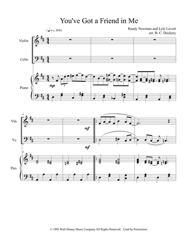 You've Got A Friend In Me (arr. B. C. Dockery)
