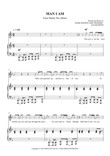 Man I Am (from Barbie The Album) (arr. SCMusic)