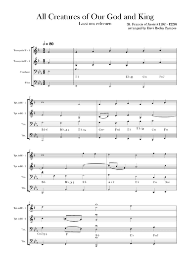 All Creatures of Our God and King (arr. Davi Rocha Campos)