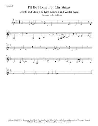 I'll Be Home For Christmas (arr. Kevin Busse)
