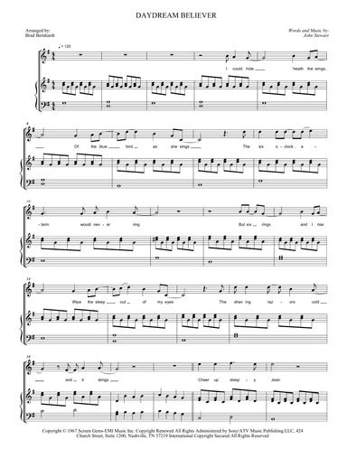 Daydream Believer (arr. Brad Bernhardt)