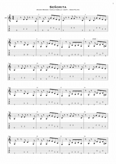Senorita (arr. Omar Felipe (Spanish guitarist))