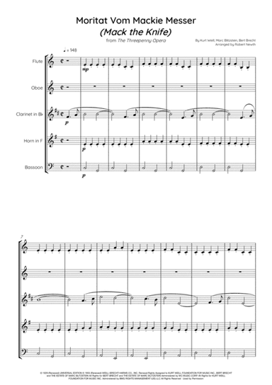 Mack The Knife (arr. Robert Newth)