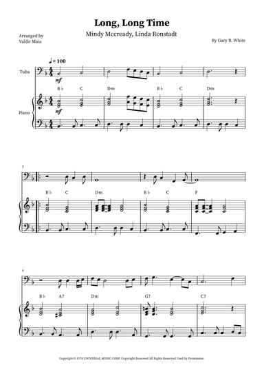 Long Long Time (arr. Valdir Maia)