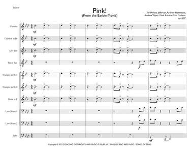 Pink (arr. David Coyner)