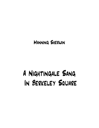 A Nightingale Sang In Berkeley Square (arr. Nick Lacanski)