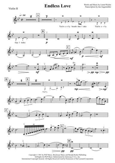 Endless Love (arr. Jan Angermüller)