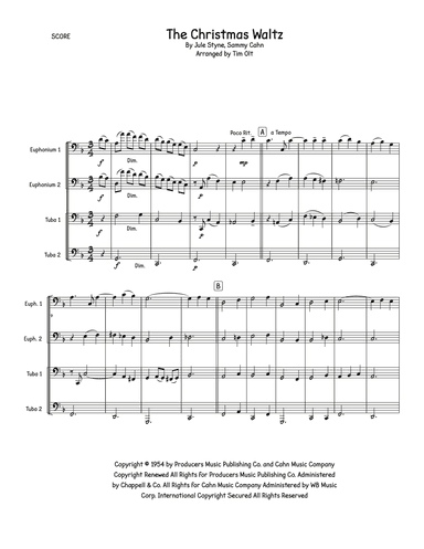 The Christmas Waltz (arr. Tim Olt)