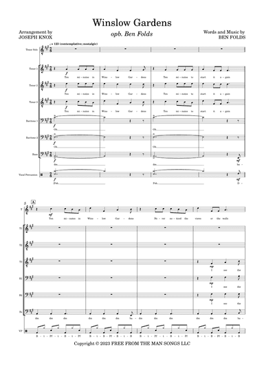Winslow Gardens (arr. Joseph Knox)
