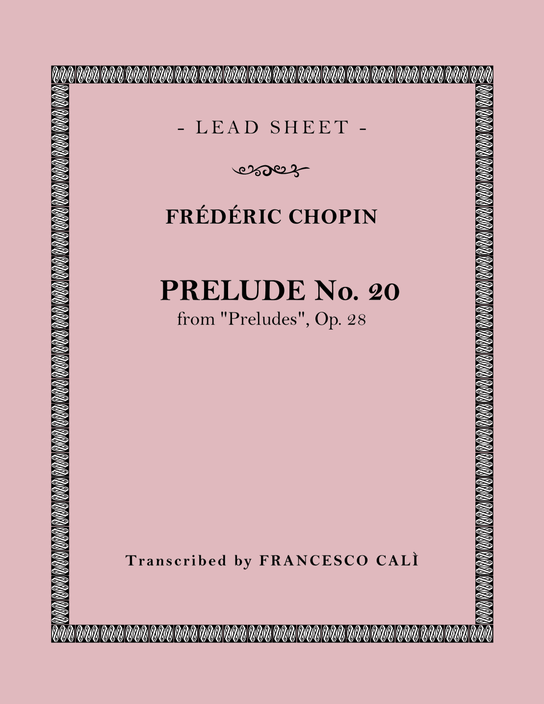 Prelude No. 20 (arr. Francesco Calì)