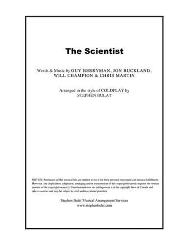 The Scientist (arr. Stephen Bulat)