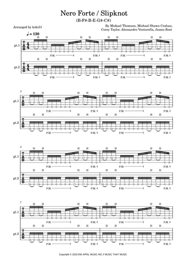 Nero Forte (arr. koki31)