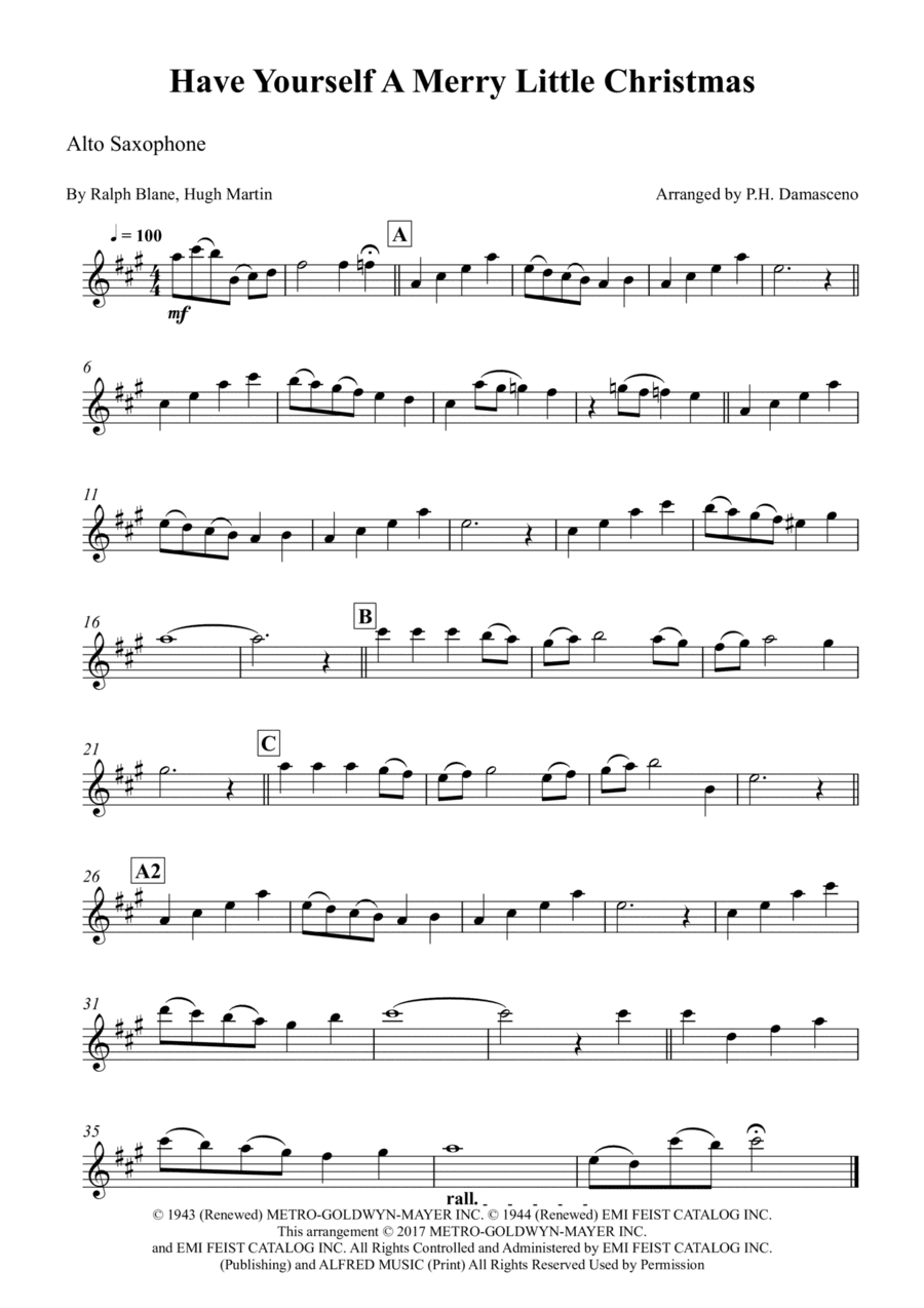 Have Yourself A Merry Little Christmas (arr. P.H. Damasceno)