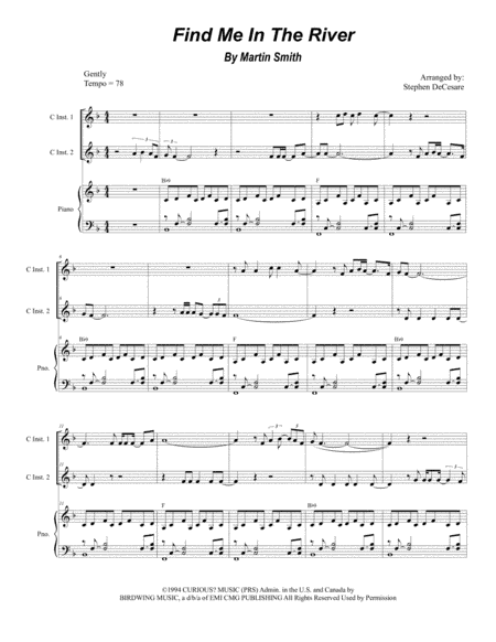 Find Me In The River (arr. Stephen DeCesare)