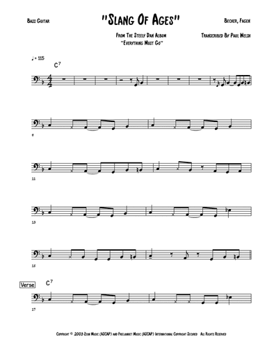 Slang Of Ages (arr. Accubass)