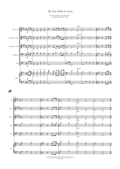All You Need Is Love (arr. Amauri Lopes)