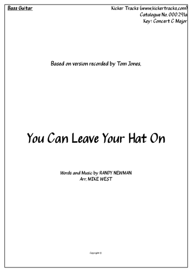You Can Leave Your Hat On (arr. Michael Storeton-West)