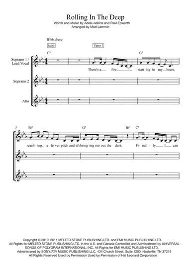 Rolling In The Deep (arr. Matt Lammin)