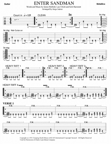Enter Sandman (arr. Jorge Juárez)