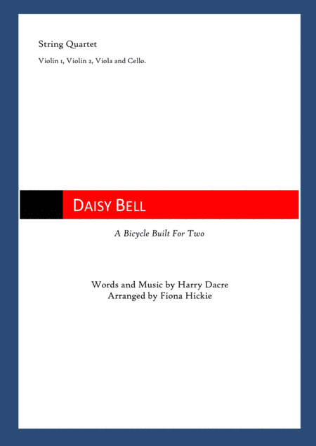 Daisy Bell (A Bicycle Built For Two) (arr. Fiona Hickie)
