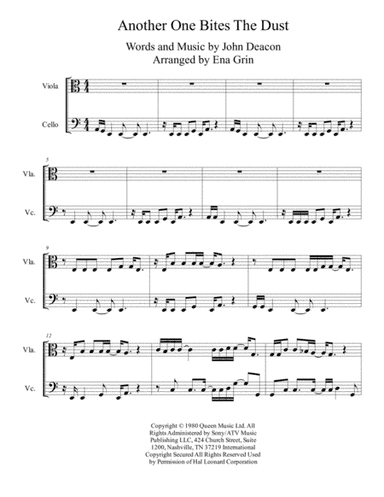 Another One Bites The Dust (arr. Publishead by Ena Grin)