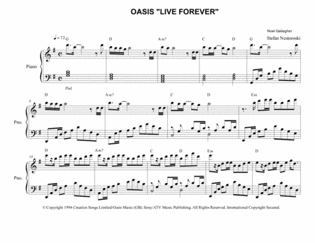 Live Forever (arr. Stefan Nestoroski)