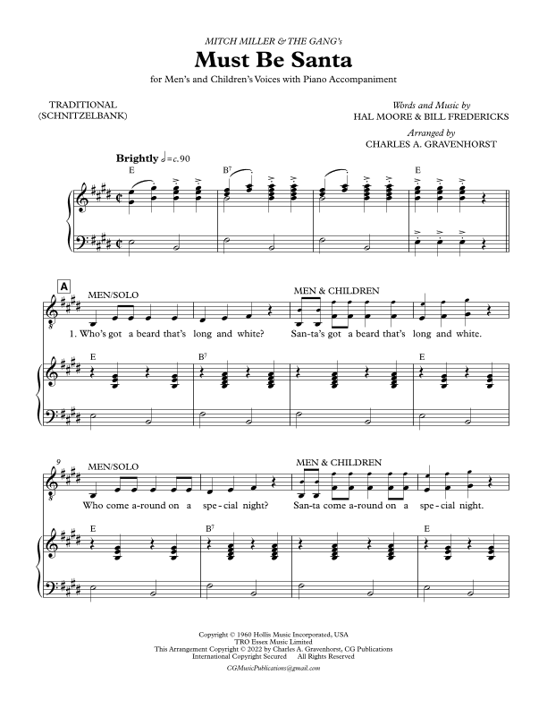 Must Be Santa (arr. Charles A. Gravenhorst)