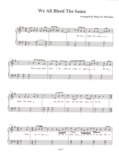 Bleed The Same (arr. Diane M. McGahee)