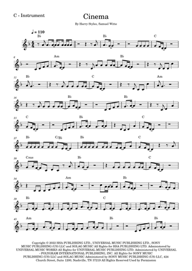 Cinema (arr. Fabio Eduardo de Oliveira)