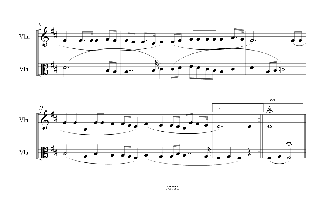 At the Cross (Violin and Viola Duet) (arr. B. C. Dockery)