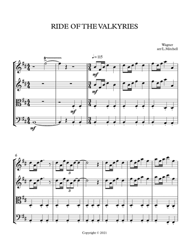 RIDE OF THE VALKYRIES (arr. Lee Mitchell)