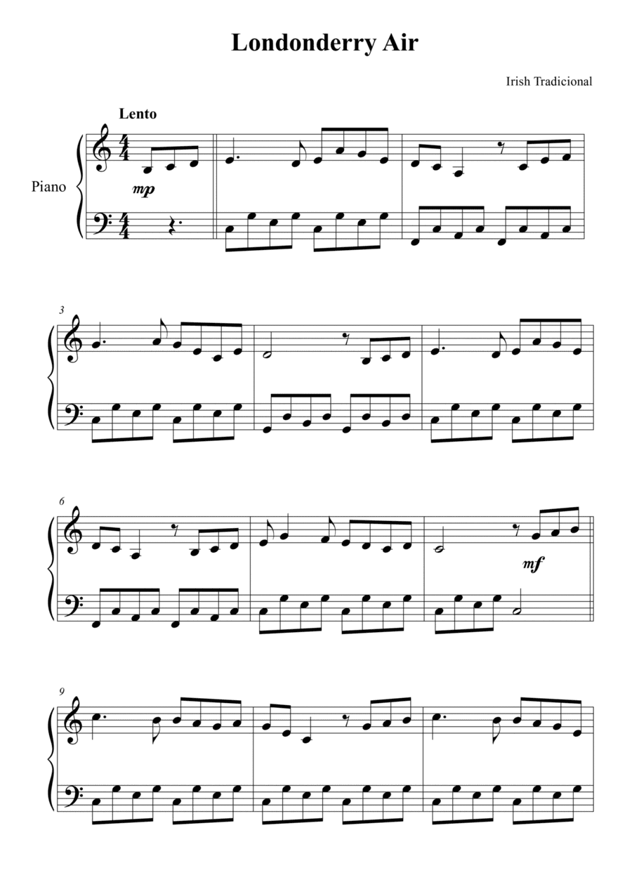 Londonderry Air (arr. Passoni Music)