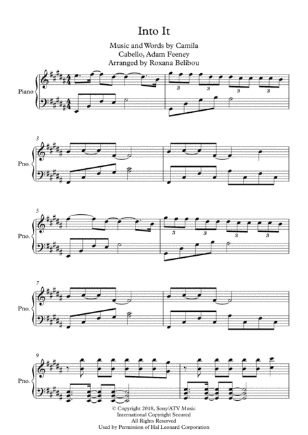 Into It (arr. Roxana Belibou)