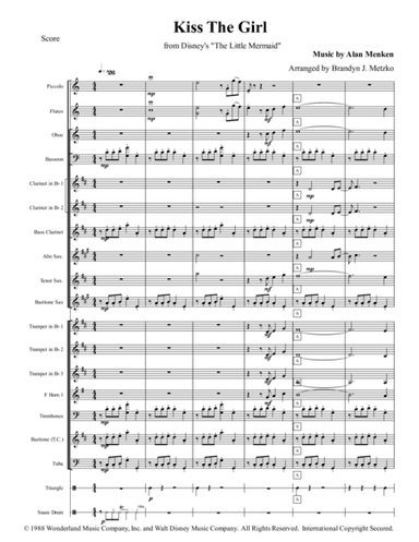 Kiss The Girl (arr. Brandyn Metzko)