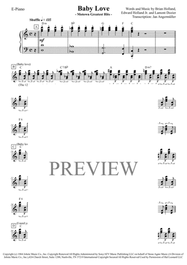 Baby Love (arr. Jan Angermüller)