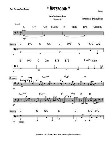 Afterglow (arr. P Welsh)