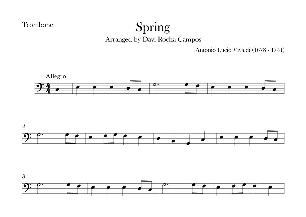Spring (arr. Davi Rocha Campos)