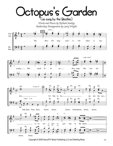 Octopus's Garden (arr. Larry Wright)