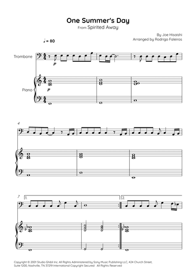 One Summer's Day (arr. Rodrigo Faleiros)