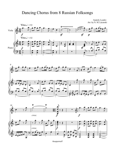 Dancing Chorus from 8 Russian Folksongs (arr. Nick Lacanski)
