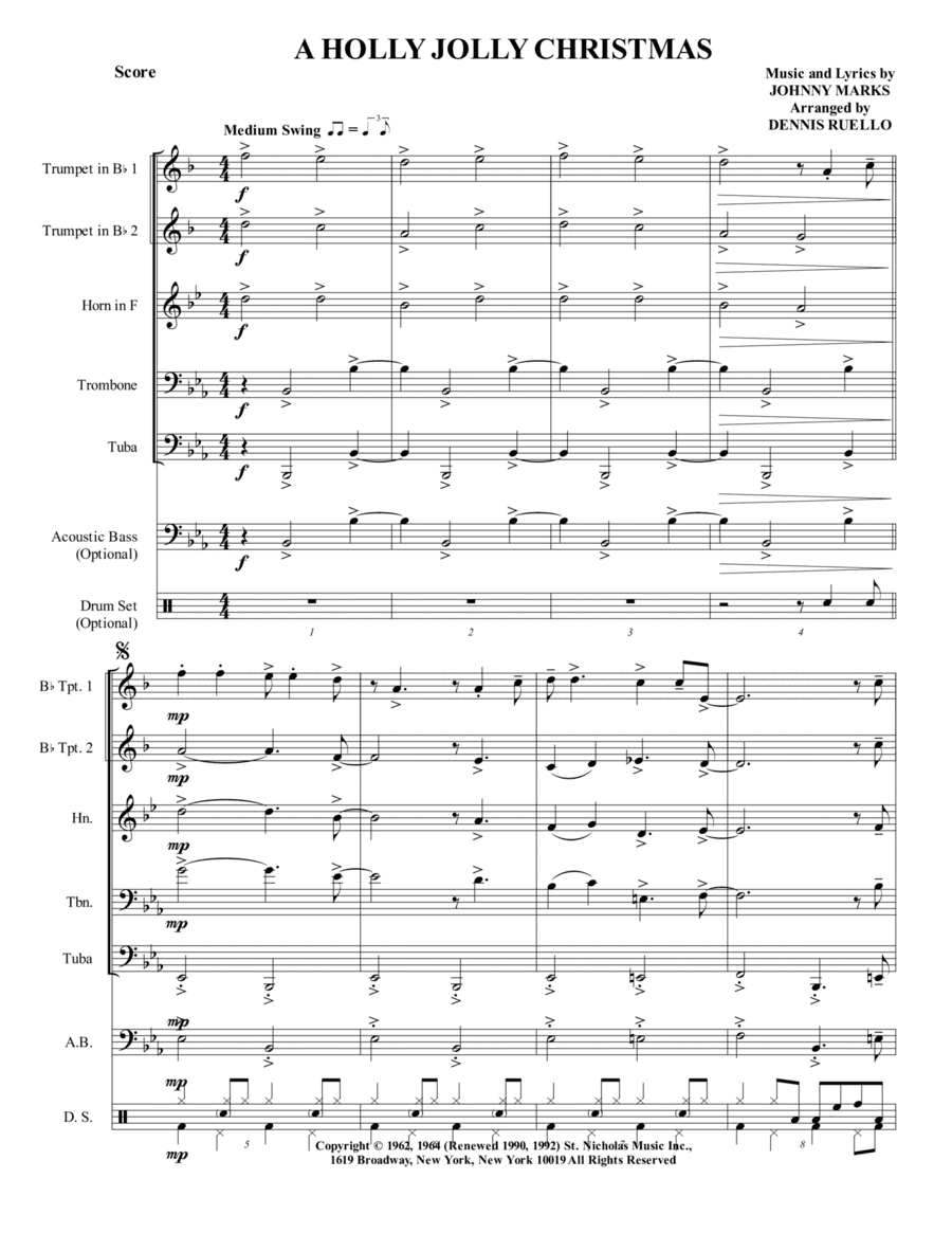 A Holly Jolly Christmas (arr. Dennis Ruello)