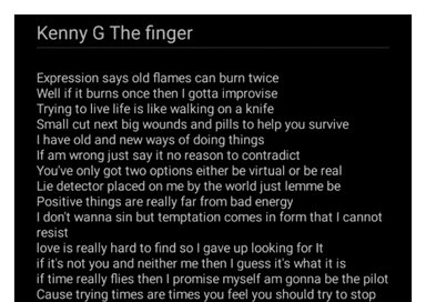 The finger