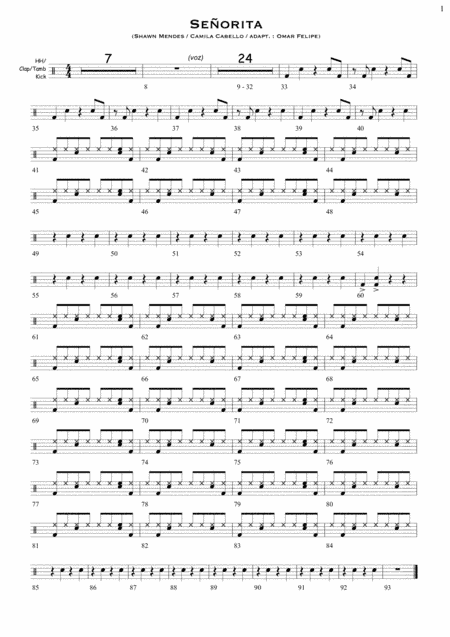 Senorita (arr. Omar Felipe (Spanish guitarist))