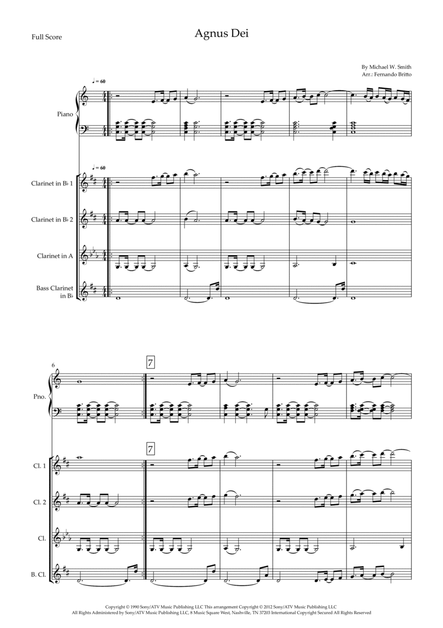 Agnus Dei (arr. Fernando Britto)