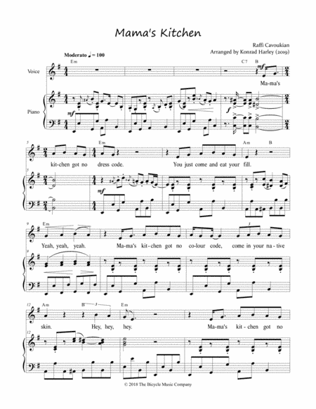 Mama's Kitchen (arr. Konrad Harley)