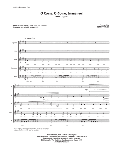 O Come, O Come, Emmanuel (SSAATTBBBB divisi, a cappella) (arr. Dom Otto Asis)