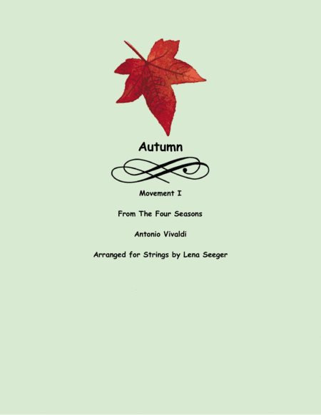 Autumn from the Four Seasons, first movement (arr. Lena Seeger)