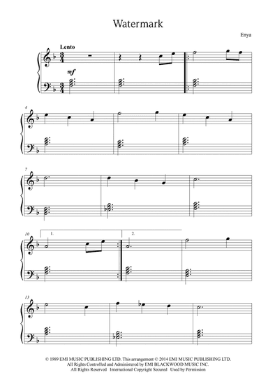 Watermark (arr. Passoni Music)