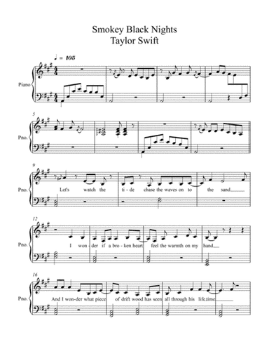 Smokey Black Nights (arr. Sarmad K4)